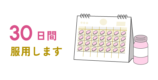 30日間服用します